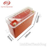 Hộp Nhựa Đóng Pin 3S, Nắp Trong Suốt, Có Quai, Đồng Hồ LCD, 240x185x92mm Chống Nước