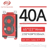 Mạch Bảo Vệ BMS DALY 60V 17S 3.7V 40A Mẫu K + NTC + 2 Dây Nguồn 10AWG
