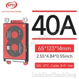 Mạch Bảo Vệ BMS DALY 72V 24S 3.2V 40A Mẫu K + NTC + 2 Dây Nguồn 10AWG