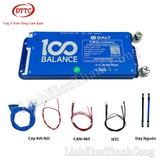 Mạch Bảo Vệ BMS DALY Thông Minh 24-60V 8S-17S 3.2V 100A, Có Cân Bằng Chủ Động 1A + NTC + Dây Nguồn 7AWG