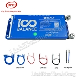 Mạch Bảo Vệ BMS DALY Thông Minh 24-72V 8S-24S 3.2V 100A, Có Cân Bằng Chủ Động 1A + NTC + Dây Nguồn 7AWG