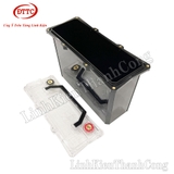 Hộp Nhựa Đóng Pin 12V 45Ah Màu Đen, Nắp Trong, Có Quai Xách, Đồng Hồ LCD