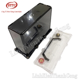 Hộp Nhựa Đóng Pin 12V 45Ah Màu Đen, Nắp Trong, Có Quai Xách, Đồng Hồ LCD