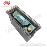 Hộp Nhựa Đóng Pin 12V 45Ah Màu Đen, Nắp Trong, Có Quai Xách, Đồng Hồ LCD