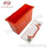 Hộp Nhựa Đóng Pin 12V 45Ah Màu Cam, Nắp Trong, Có Quai Xách, Đồng Hồ LCD