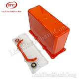 Hộp Nhựa Đóng Pin 12V 45Ah Màu Cam, Nắp Trong, Có Quai Xách, Đồng Hồ LCD