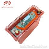 Hộp Nhựa Đóng Pin 12V 45Ah Màu Cam, Nắp Trong, Có Quai Xách, Đồng Hồ LCD