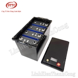 Hộp Nhựa, Vỏ Nhựa Đóng Pin 385x206x273mm, Lắp Được 4 Cell 280Ah, Kèm Màn Hình Đo Điện Áp Dung Lượng