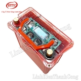 Hộp Nhựa Đóng Pin 12V 30Ah Màu Cam, Nắp Trong, Có Quai Xách, Đồng Hồ LCD