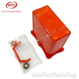 Hộp Nhựa Đóng Pin 12V 30Ah Màu Cam, Nắp Trong, Có Quai Xách, Đồng Hồ LCD