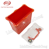 Hộp Nhựa Đóng Pin 12V 30Ah Màu Cam, Nắp Trong, Có Quai Xách, Đồng Hồ LCD