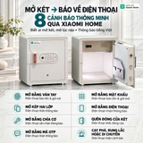 Két Sắt Mini Thông Minh Xiaomi CRMCR 45MS – Vân Tay Báo Đúng Tên Người Mở, 8 Chế Độ Cảnh Báo Điện Thoại, Cửa Tự Động Mở