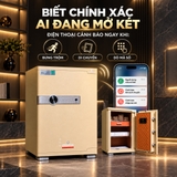 Két Sắt Thông Minh Xiaomi CRMCR 65JB – Khóa Vân Tay Điện Tử Định Danh Người Mở, 8 Chế Độ Cảnh Báo Qua Điện Thoại