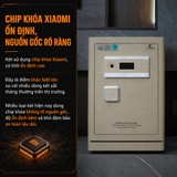 Két Sắt Thông Minh Xiaomi CRMCR 60LE – Báo Đúng Tên Người Mở Về Điện Thoại, Chống Trộm A10, 8 Chế Độ Cảnh Báo Điện Thoại