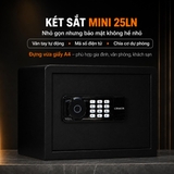 Két Sắt Mini Xiaomi CRMCR 25LN Mở Khóa 5 Tính Năng, Để Vừa A4, Chống Lộ Mật Khẩu