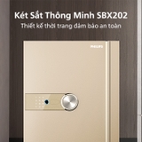 Két sắt nhập khẩu thông minh Philips SBX202 5C0