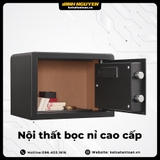 Két Sắt Mini Nhập Khẩu Safiron 25LBF Vân Tay Điện Tử Kết Nối Điện Thoại