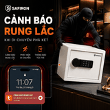 Két Sắt Mini Nhập Khẩu Safiron 25LBF Vân Tay Điện Tử Kết Nối Điện Thoại