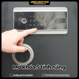 Mặt khóa điện tử cảm ứng mở khóa 5 tính năng của két sắt Safiron 100LS