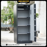 nội thất nỉ kim cương 5 ngăn của két sắt Safiron 150LS