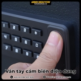 Cận cảnh mặt khóa vân tay cảm biến điện dung của két sắt Safiron 60LBF siêu nhạy 0.5 giây