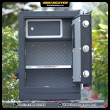 nội thất két sắt Safiron 60LS bọc nỉ kim cương sang trọng 3 ngăn