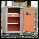 Nội thất két sắt Xiaomi CRMCR 65JB bọc da kim cương cao cấp có ngăn kéo và ngăn phụ