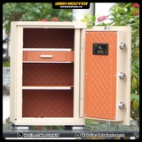 Nội thất két sắt Xiaomi CRMCR 65JB bọc da kim cương cao cấp có ngăn kéo và ngăn phụ