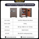 Thông số kỹ thuật két sắt Xiaomi CRMCR 55JB thân thép Q345 kết nối App Xiaomi Home