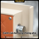 Cánh cửa bo cong liền khối két sắt Xiaomi CRMCR 55JB chống đòn bẩy và chống cạy hiệu quả