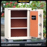 Nội thất két sắt Xiaomi CRMCR 55JB bọc da kim cương chia 3 ngăn rộng rãi