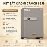Két Sắt Thông Minh Xiaomi CRMCR 65JB – Khóa Vân Tay Điện Tử Định Danh Người Mở, 8 Chế Độ Cảnh Báo Qua Điện Thoại