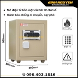 Két Sắt Siêu Cường Việt Tiệp KVTSC166DT Khóa Điện Tử