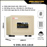 Két Sắt Mini Việt Tiệp KVTSC42 khóa nhận diện khuôn mặt