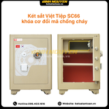 Két Sắt Việt Tiệp SC66 Khóa Cơ Đổi Mã Chống Cháy Màu Vàng Cát