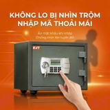 Két Sắt Mini KVT KS30 Khóa Điện Tử Thông Minh Nhỏ Gọn Tiện Lợi