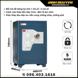Két Sắt Việt Tiệp SC76 Khóa Cơ Đổi Mã Màu Xanh Navy