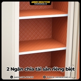 nội thất da kim cương két sắt Xiaomi CRMCR 120JBW bản cao cấp