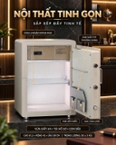 Két Sắt Xiaomi CRMCR 60MS Thông Minh: Vân Tay Định Danh, Báo Đúng Tên Người Mở, Cửa Tự Động Bật