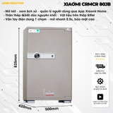 Két Sắt Xiaomi CRMCR 80JB Khóa Vân Tay Điện Tử, Kết Nối APP Xiaomi Home