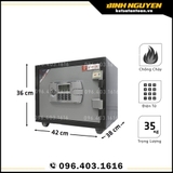 Két sắt Mini Việt Tiệp thả tiền điện tử KTT50 cao cấp