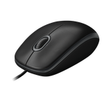 Chuột máy tính Logitech B100 (Đen) chính hãng