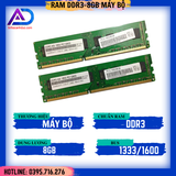 RAM DDR3 8G buss 1333 1600 máy bộ