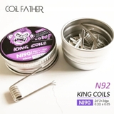 ⚡️N92⚡️ Hộp 10 Coil Ni90 - King Coils COIL-FATHER (26ga*3+36ga) - Dây dẫn nhiệt DIY, build coil, trở