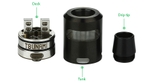 Đầu Đốt Geek Vape Tsunami 24 RDA Tank (Size 24mm) - Hàng Authentic