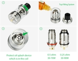 Đầu Đốt Teslacigs BLADE 24 RTA Tank 510 (Size 24mm) - Hàng Authentic