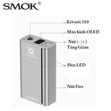 Thân Box Mod Smok X CUBE Mini 75W TC - Hàng Authentic