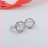 Khuyên tai bạc Vương miện  9211AS27E
