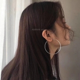Khuyên tai vòng bạc trơn K1DE0674-50