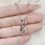 Mặt dây chuyền bạc hình giọt lệ A5983NC19P